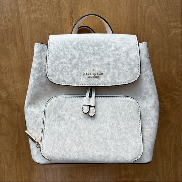 Kate Spade New York Kristi Medium Flap Backpack, White, Women’s Leather Bags main image 6